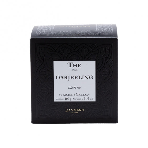 Thé noir darjeeling - 50 sachets cristal