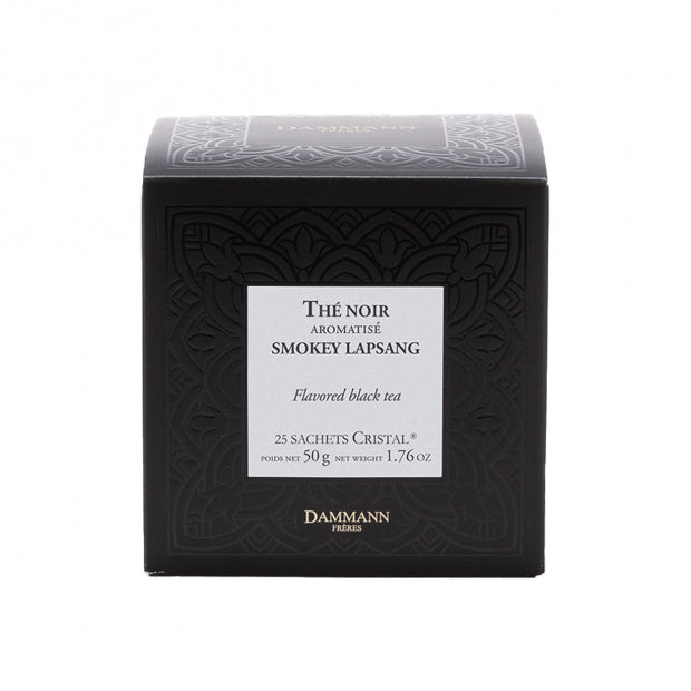 Thé noir smokey lapsang - 25 sachets cristal