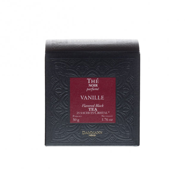 Thé noir vanille - 25 sachets cristal