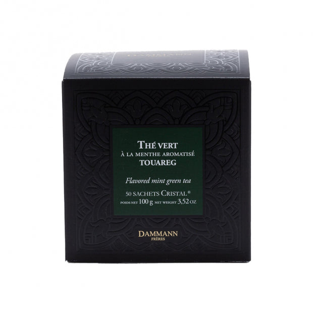Thé vert menthe - touareg - 50 sachets cristal - Dammann Frères