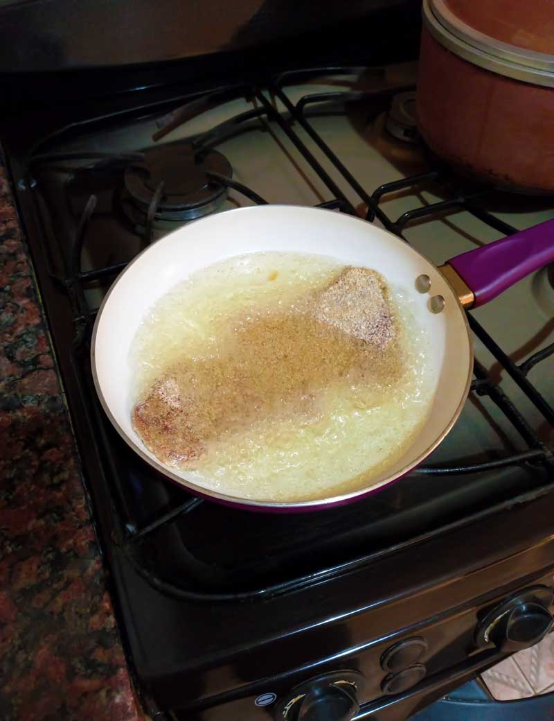 escalope de veau dans l'huile