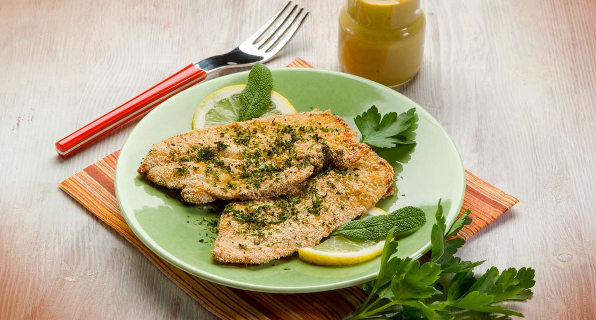 Escalope de Veau Grillée à la Moutarde à l'Ancienne