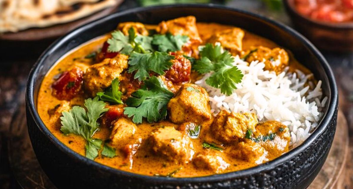 Curry de poulet au lait de coco et citronnelle