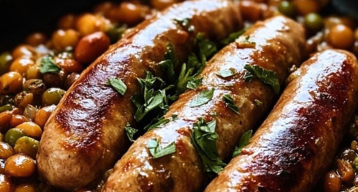 Saucisse de Toulouse aux lentilles vertes du Puy : un grand classique